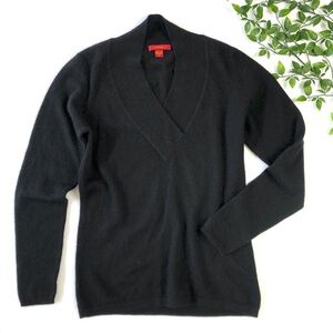 Saffron Cashmere V-Neck Sweater